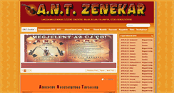 Desktop Screenshot of antzenekar.com